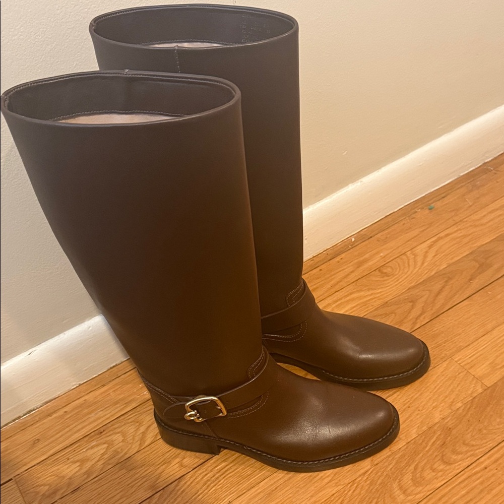 Coach Brown Ankle Boots
